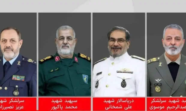 سرلشکر محمد پاکپور- علی شمخانی  – سید عبدالرحیم موسوی و امیر عزیز نصیرزاده به شهادت رسیدند