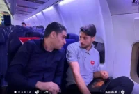 تصویر متفاوت از محمدمهدی محبی در پرواز پرسپولیس