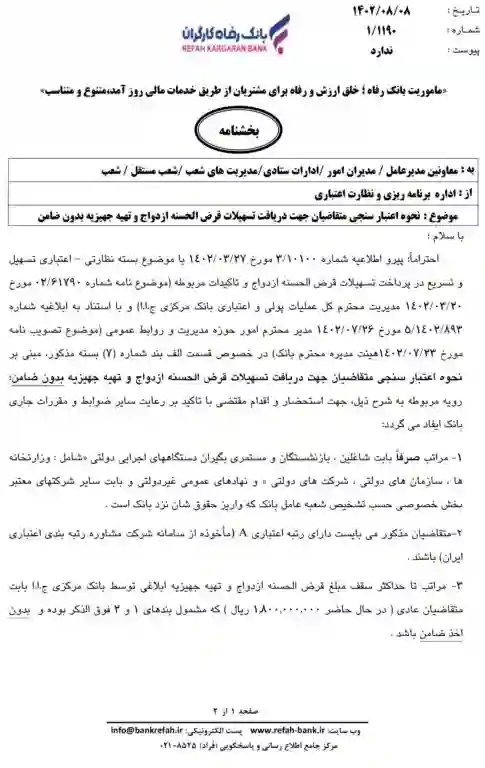 شرایط دریافت وام ازدواج و جهیزیه بدون ضامن بانک رفاه اعلام شد 1 چه کسانی میتوانند وام ازدواج بدون ضامن بانک رفاه دریافت کنند؟