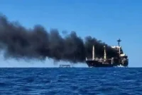 نفتکش الگایا در جنوب تنگه هرمز منفجر شد